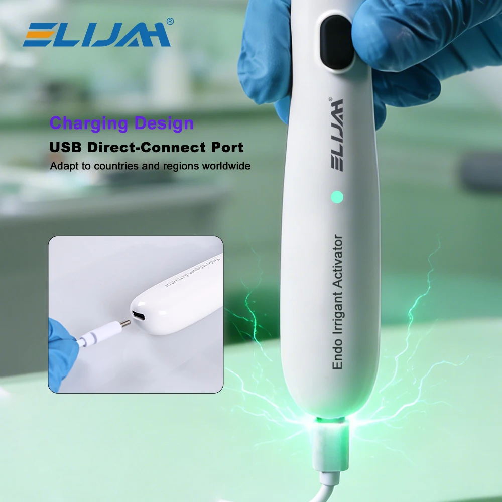 

SYJH Wireless Dental Endo Activator Sonic Root Canal Cleaning Irrigator Stain Removal with 20 Tips Endodontic Dental Equipment