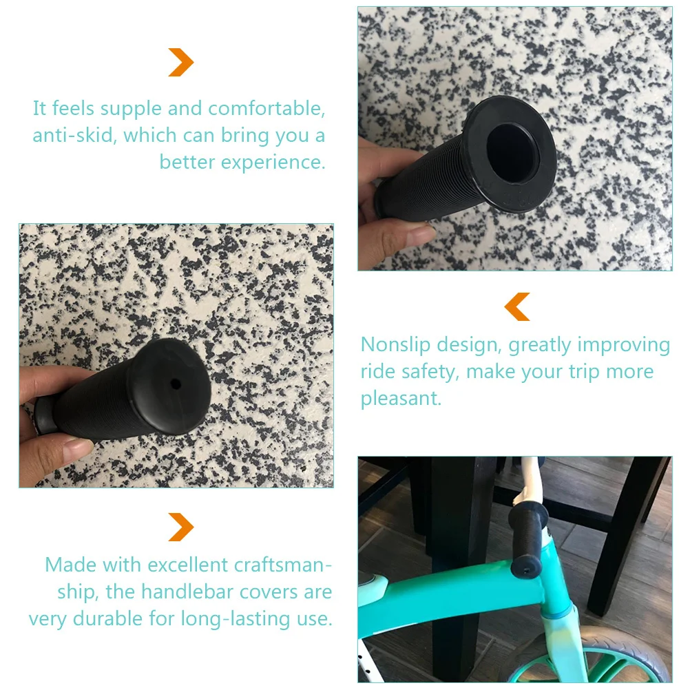

2Pcs Anti-Slip Shockproof Handlebar Grips Premium Rubber Bike Handle Covers Sweat Absorbent Ergonomic Design for Mountain
