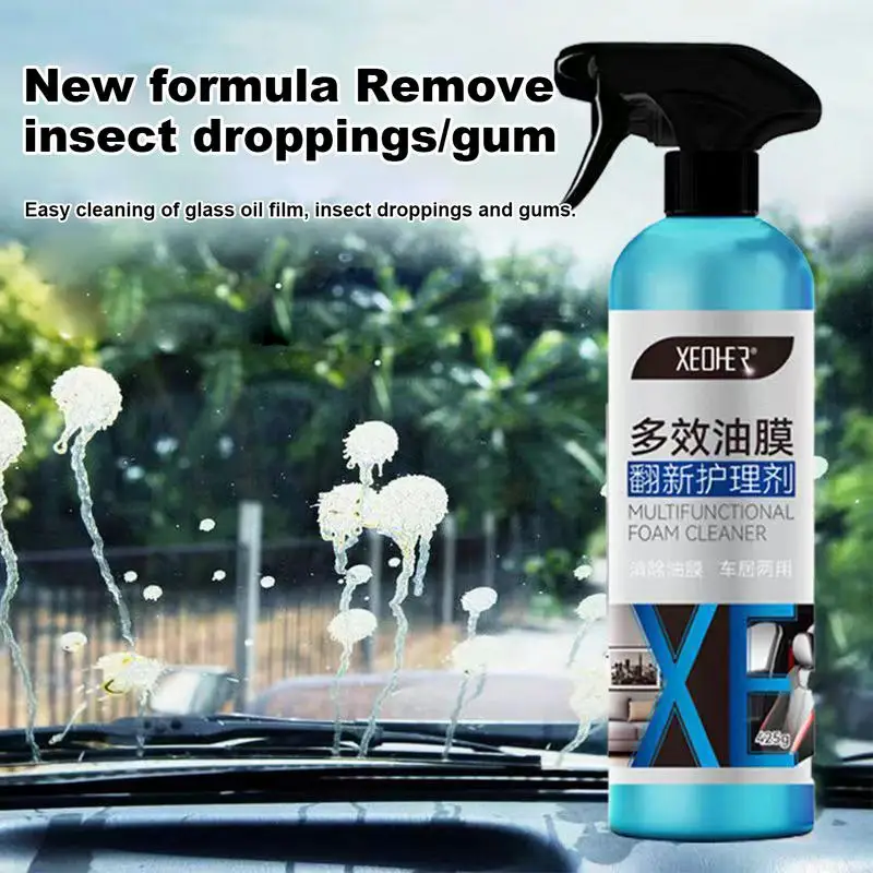 Multi-Functional 425ml Glass Cleaning Refurbishing Agent Glass Oil Film Remover Auto Vehicle Cleaning Car Accessories