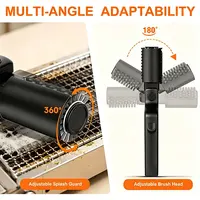 BBQ Grill Brush 3-Speed Settings Electric Grill Brush,180° Adjustable Head,90 Mins Grill Cleaner for Outdoor Griddles Smokers 4