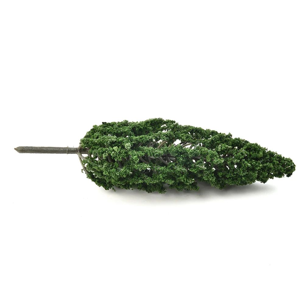 Experience The Beauty Of 10pcs Realistic Model Pine Trees, 15cm Height, Deep Green Color, For Scale Railway Layouts