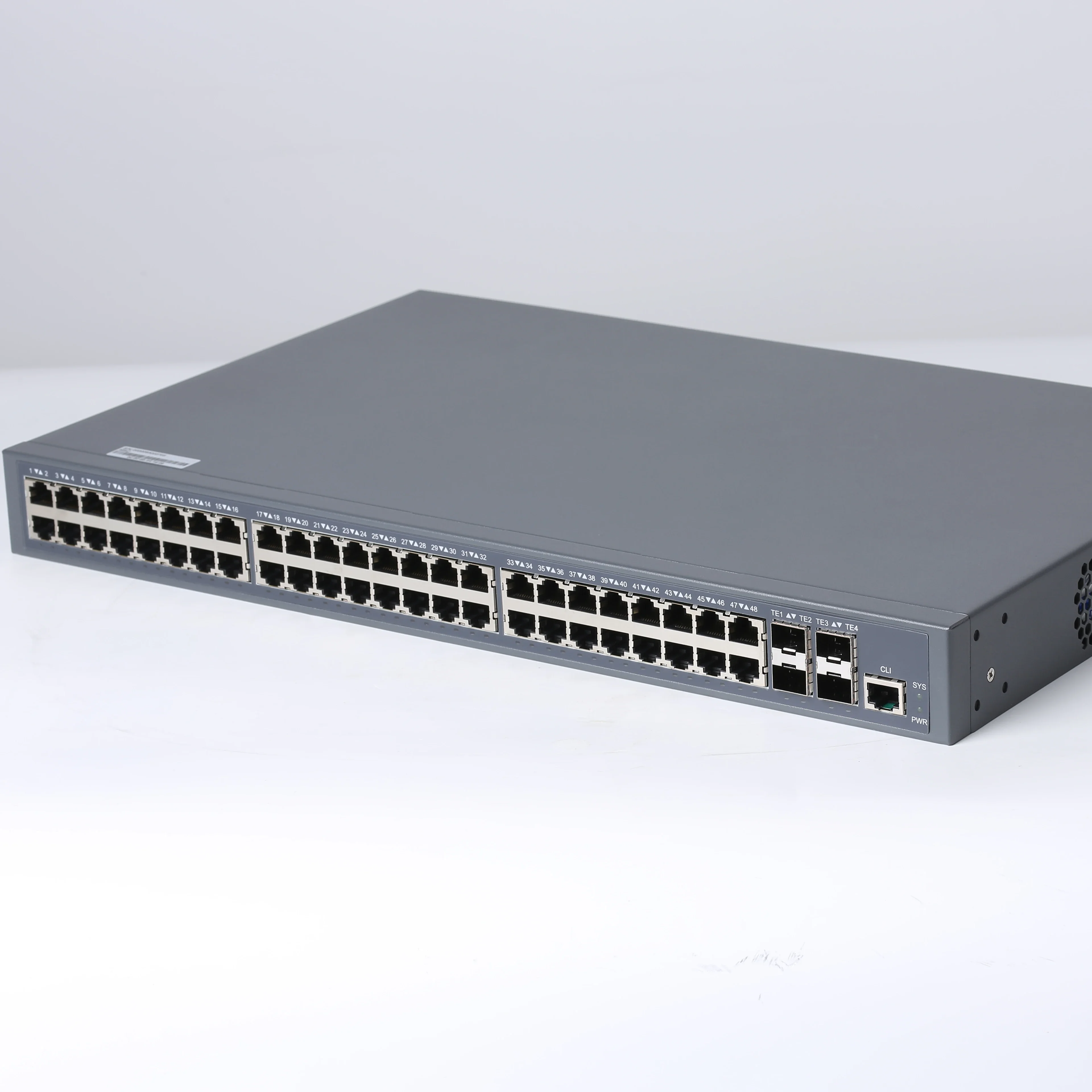 Hioso Carrier Level fiber Ethernet Switch 48 GE ports, 4 10GE/GE SFP+ ports Switch layer 2 managed network fiber switch