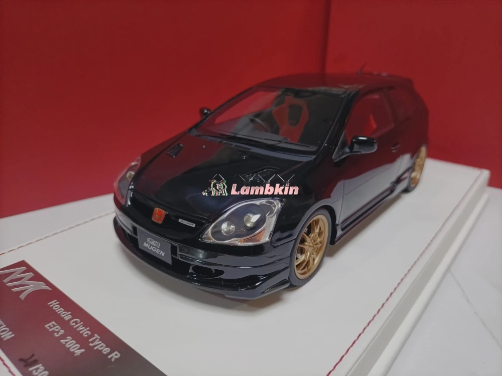 

AMC 1/18 для Honda Unlimited Civic Coupe модель Mugen Civic Тип R EP3 черная Коллекционная модель автомобиля