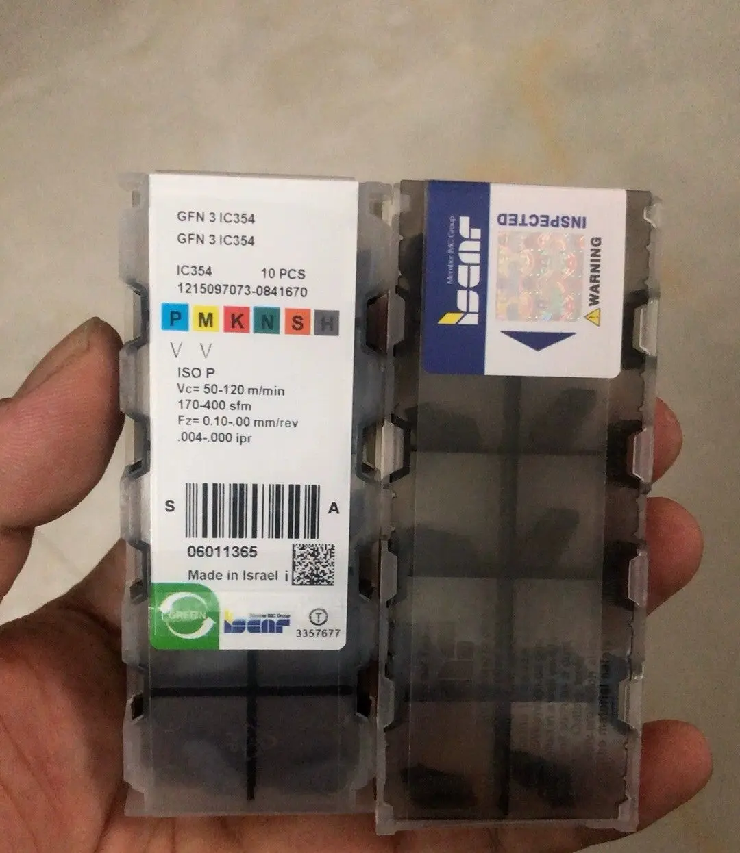 

Hard alloy cutting blades GFN 3 IC354