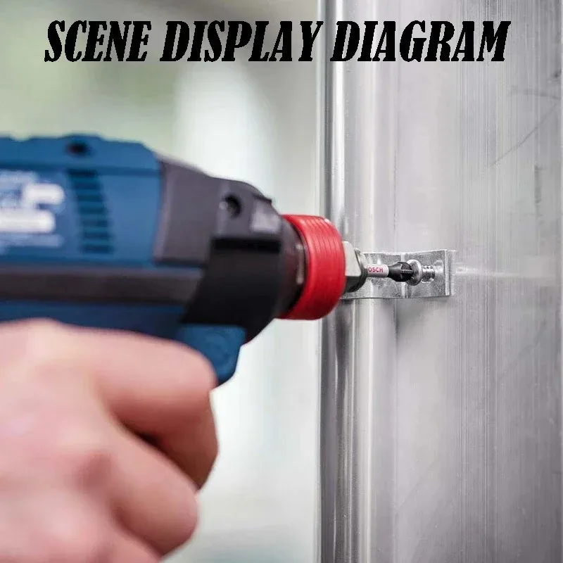 BOSCH 2608522323 PH1 PH2 PH3 PZ2 PZ3 Juego de puntas de destornillador de 25 mm Juego de 8 piezas Juego de cabezales de destornillador cruzado Accesorios de herramientas eléctricas