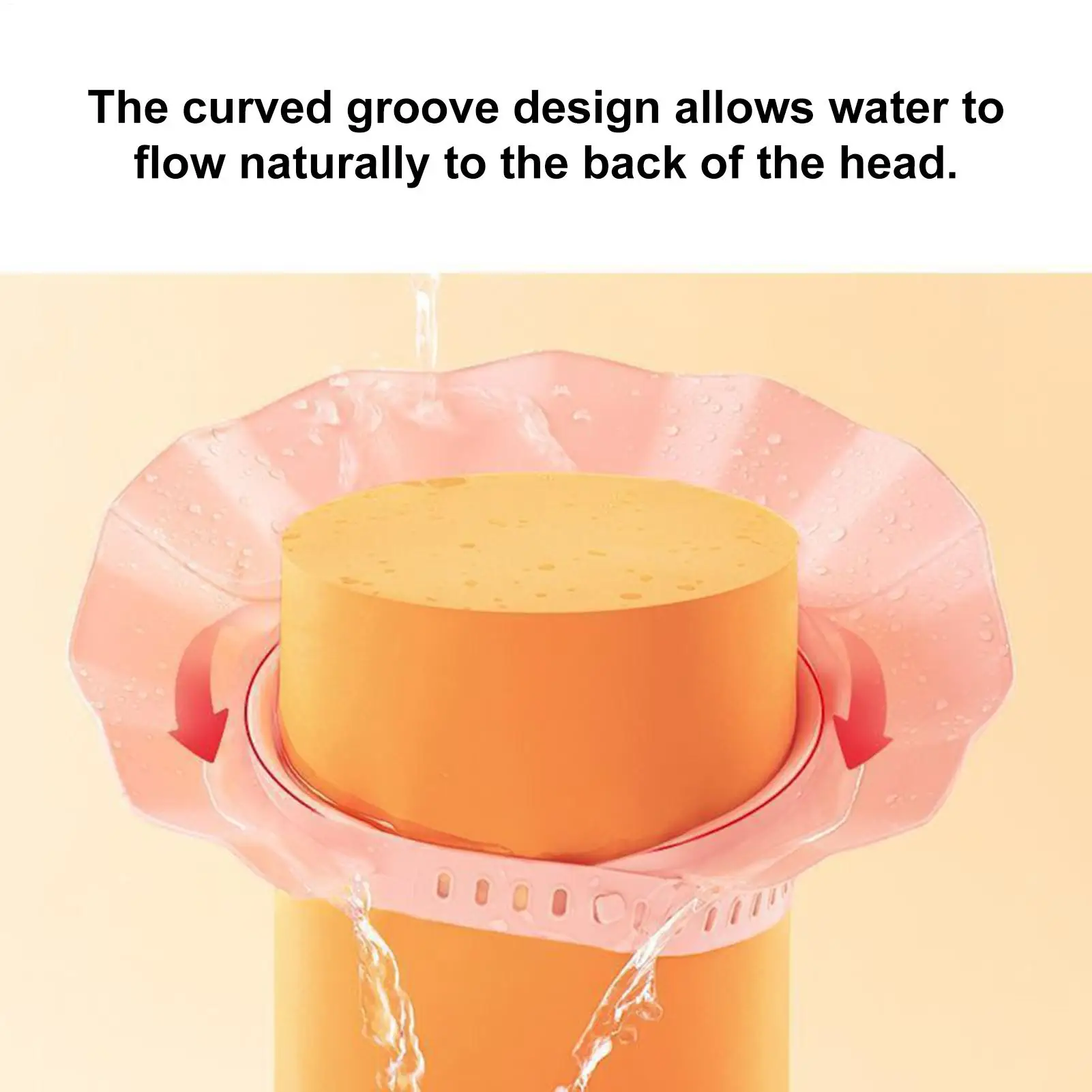 قبعات استحمام للأطفال قابلة للتعديل، قبعة شامبو للأطفال، درع حمام مقاوم للماء، حماية للعين، قناع محمول لغسل الشعر #4