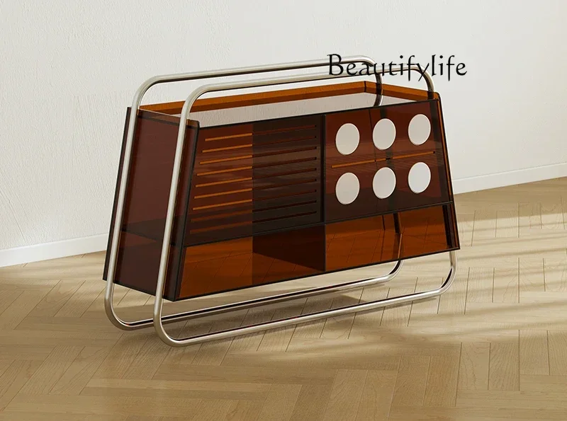 

LJYAcrylic medieval dining side modern simple entrance decorative cabinet