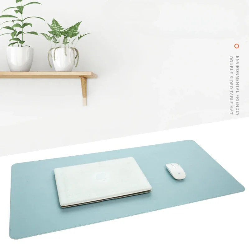 80x40cm Computer Mouse Pad Oversized Desk Writing  Waterproof Leather Pad Black Powder Blue Green