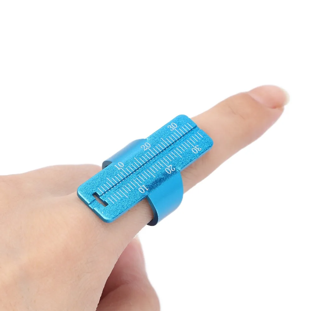 Aluminium Alloy Endo Gauge Finger Ruler Colorful Root Canal Measuring Dental Instruments Ring Finger Ring Design Endo Ruler