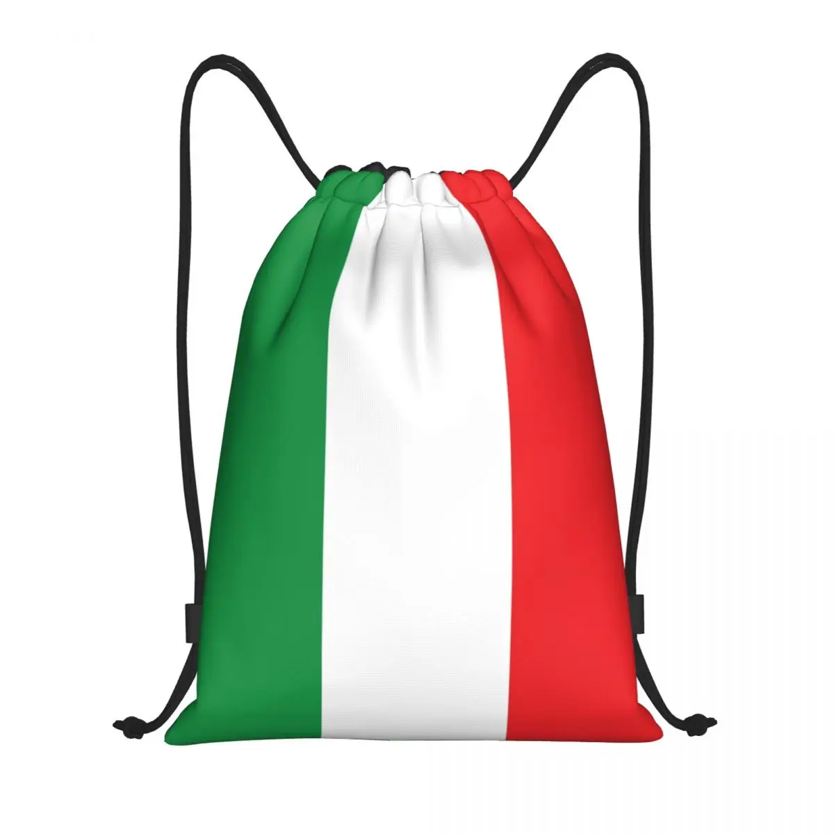 Bolso con cordón y bandera de Italia para hombre y mujer, mochila plegable para gimnasio, almacenamiento de compras, orgullo italiano