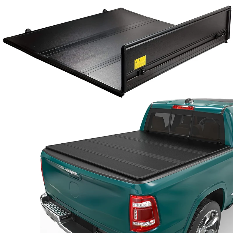 

Customized High Quality Aluminum Quad Fold Tonneau Cover Hard Truck Bed Roller Lid for Ram 1500