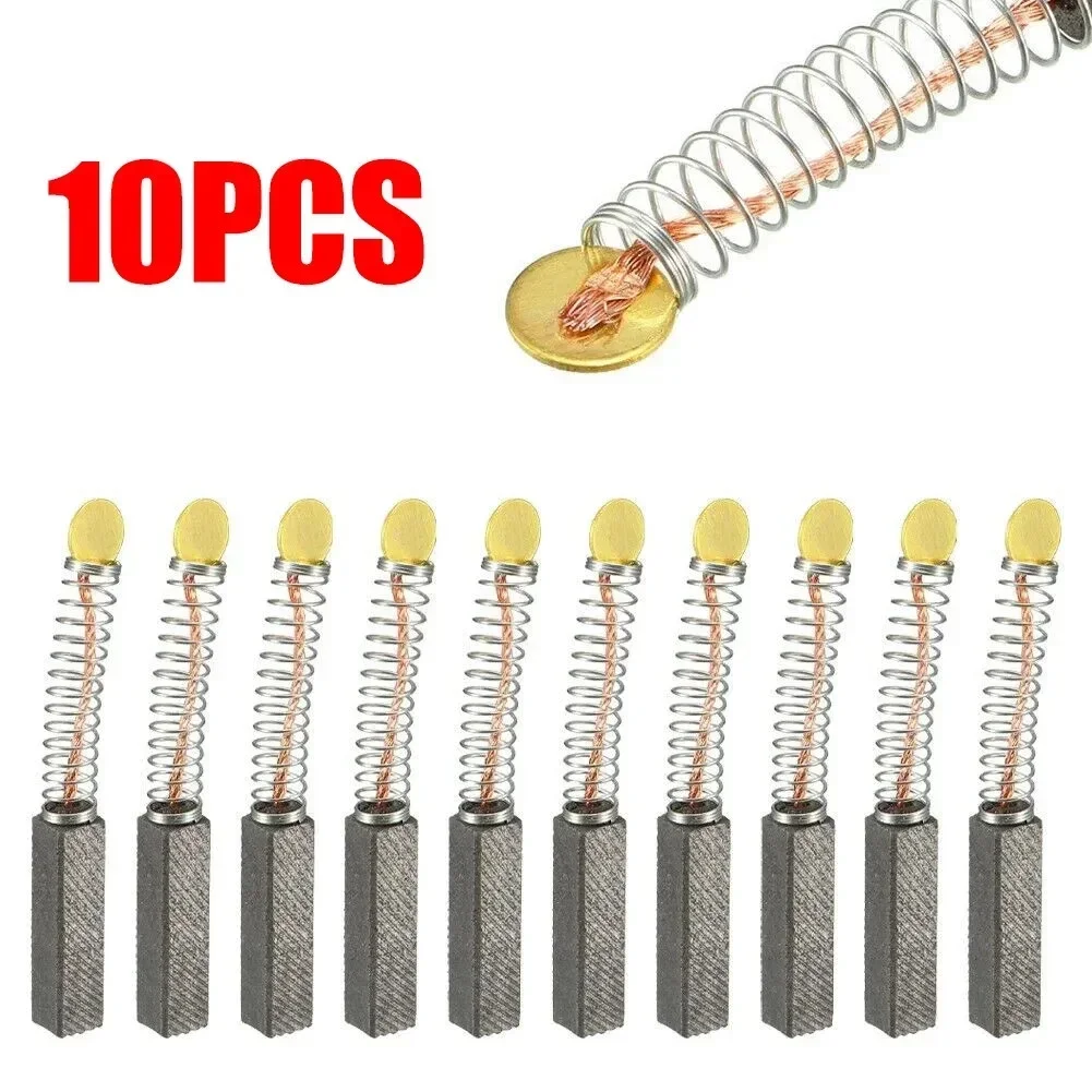 10pcs Carbon Brushes For Electric Motors Circular Saws Drills 20×5×5mm Replacement Parts Motor Carbon Brushes Accessories