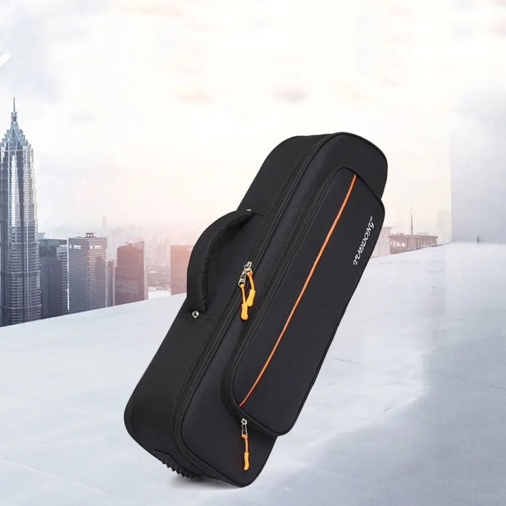 Black Musical Instruments Trumpet Bag Oxford Cloth Waterproof Thicken Backpack Brass Instruments Parts Soft Storage Case