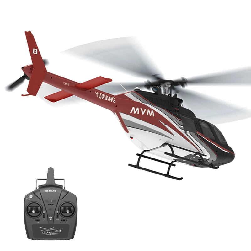 YXZNRC F08 1:27 Bell-206 6-axis Gyro Self-stabilization Optical Flow Intelligent Aileronless Simulation Helicopter