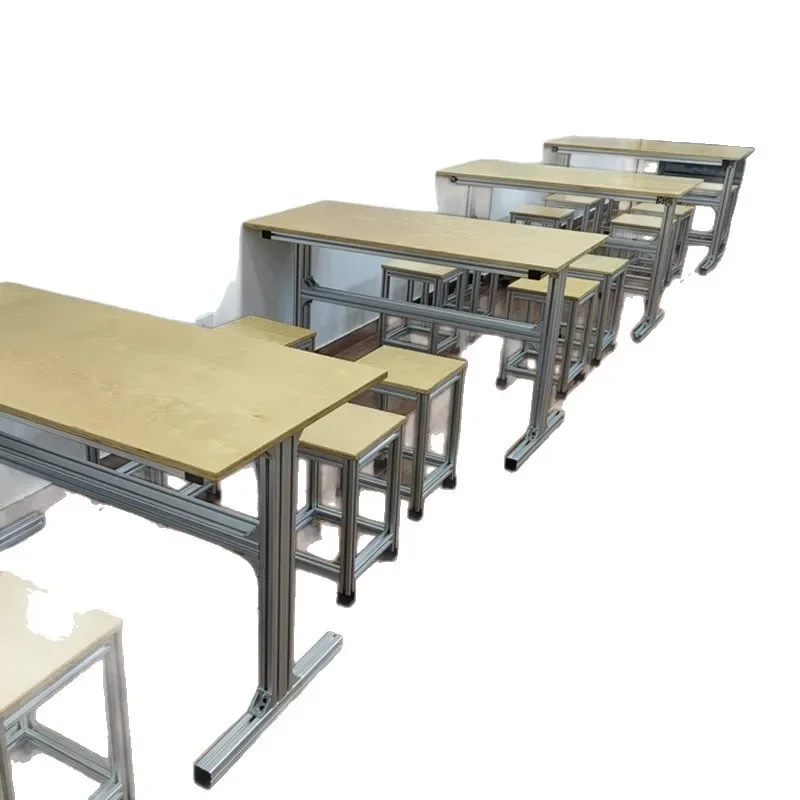 Ocean plate desk furniture plate aluminum profile table and chair coffee Nordic store milk tea sub-stool combination simple