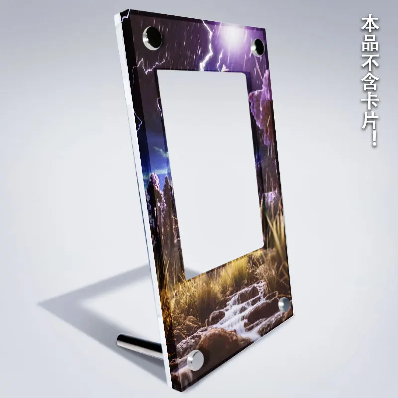 Display per esposizione di espansione della carta mostro tascabile Collezione Anime Hydreigon Ex Kaka Brick Cornice per foto Ornamento Giocattolo fai da te Senza carta