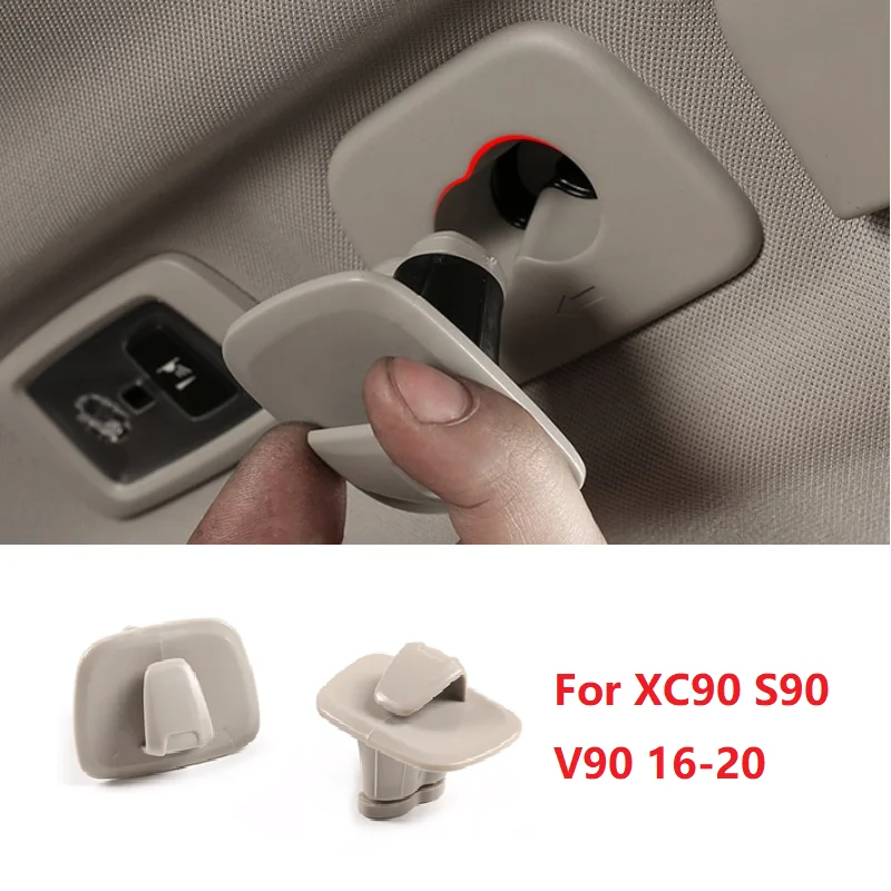 

For Volvo XC40 XC60 18-20 For XC90 S90 V90 16-20 Car Hanger Hooks Rear Row Roof Hook Interior Accessories Stowing