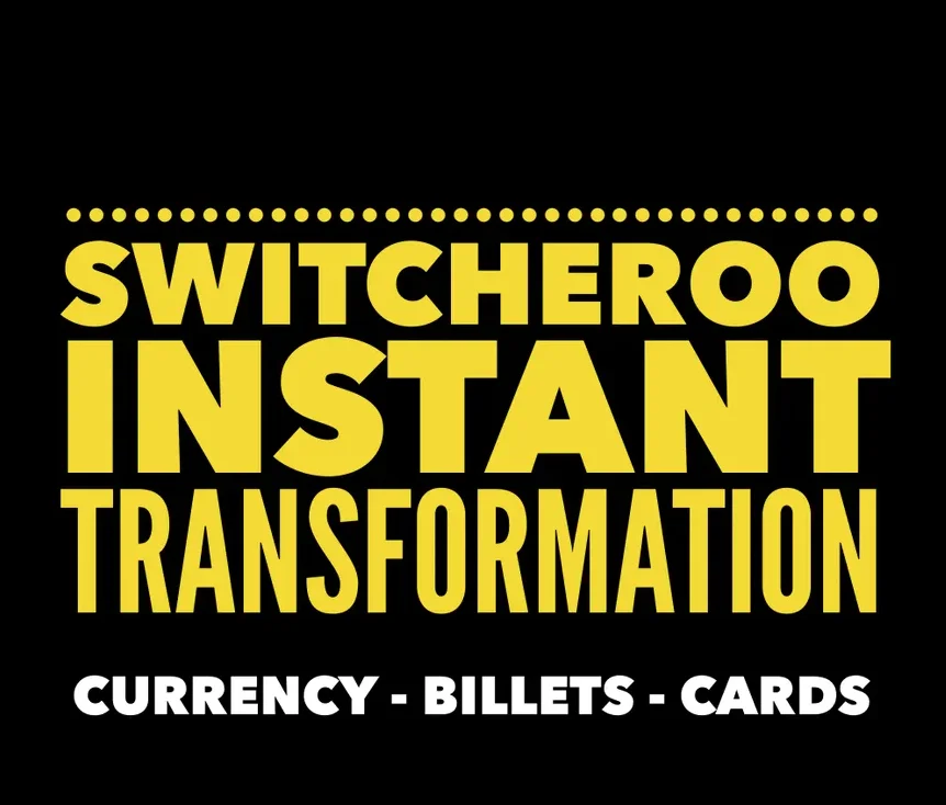 Switcheroo Instant Transformation by Hal Saxon - Magic tricks (Instant Download)