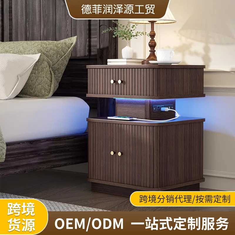 Cross-border Source Factory Bedside Table LED Lights Batch Customization Free Shipping Certification Complete