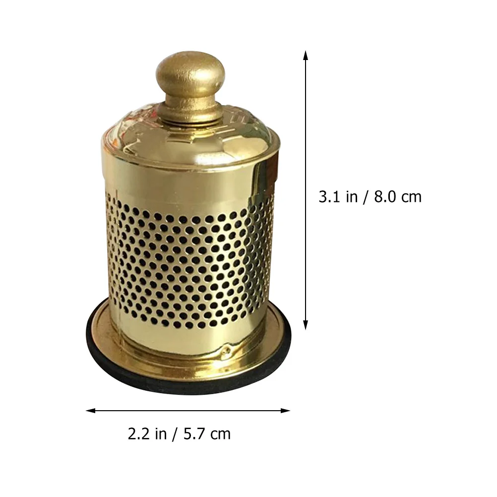 Copper Moxibustion Box Chinese Moxibustion Massage Box Moxa Burner Body Acupuncture Point Massager Smokeless Moxibustion Pot