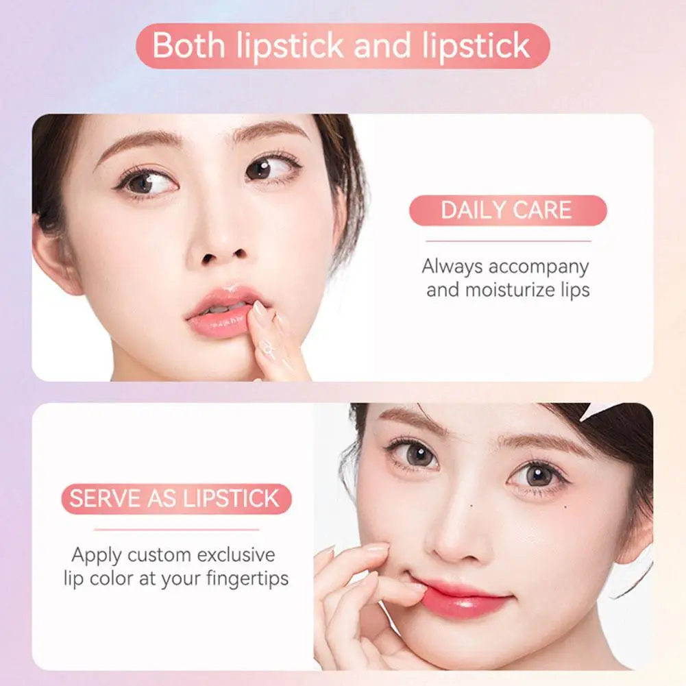 Lucidalabbra Idratante Non Grasso Cambia Colore per Cura Quotidiana, Rossetto Sfumato di Marca, Essenza Nutriente a Penetrazione Profonda