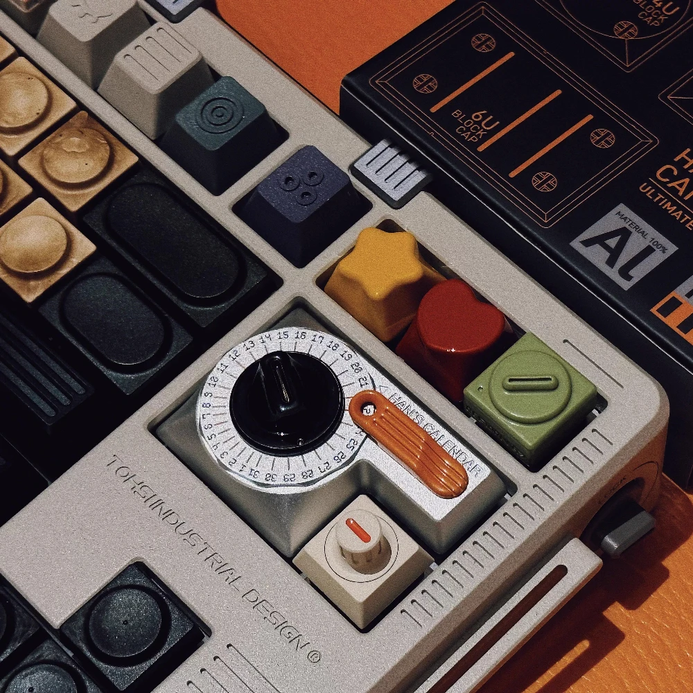 

Winmix Building Block Calendar Artisan Keycap на заказ с ЧПУ Металлический ретро-ключ со стрелкой Gaming Point KeyCap для механической клавиатуры в подарок