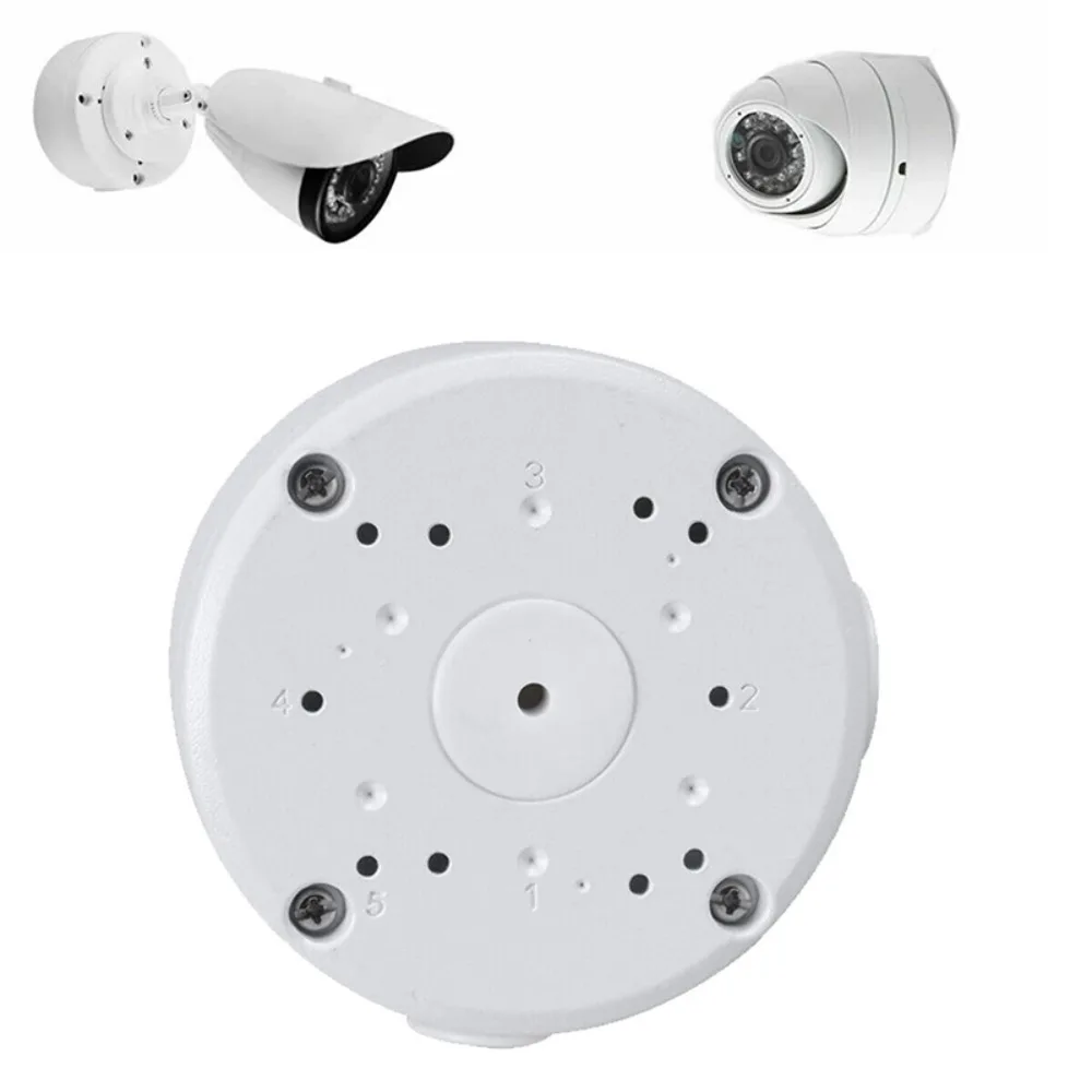 Waterproof CCTV Camera Junction Box Universal Plastic Surveillance Dome Brackets Wall Space Stand Cable Deep Base