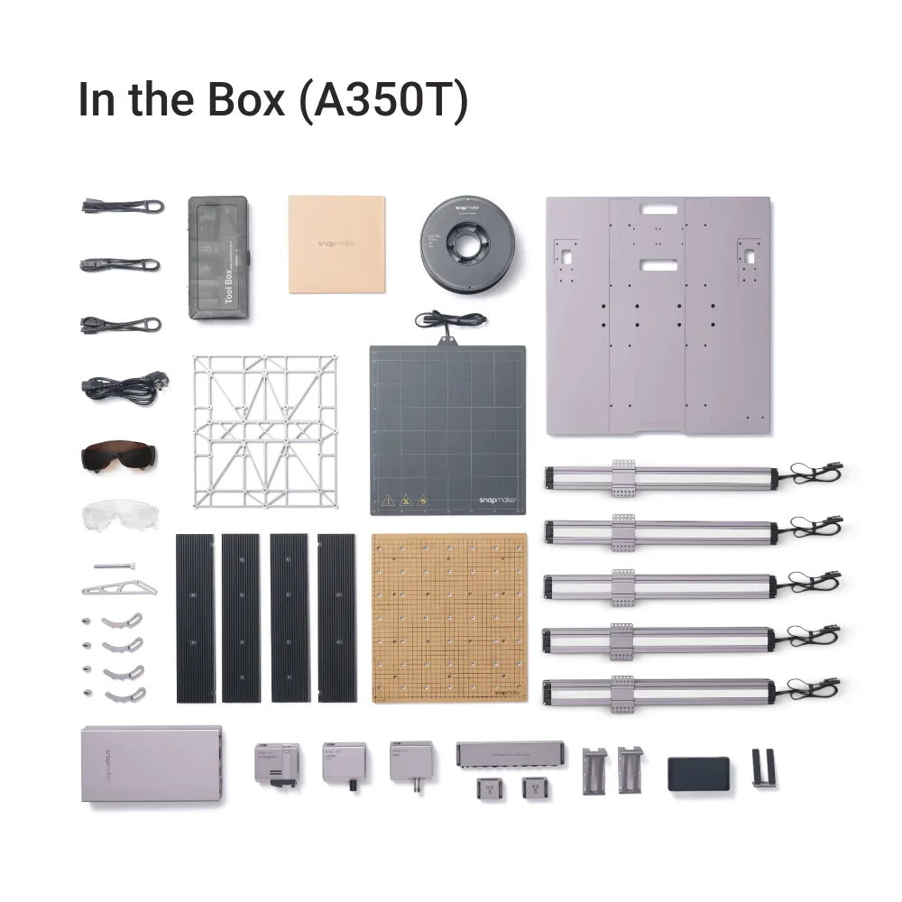 Newly Release Snapmaker 2.0 Modular 3-in-1 3D Printer A350T Laser Engraving Cutting CNC Carving Machine