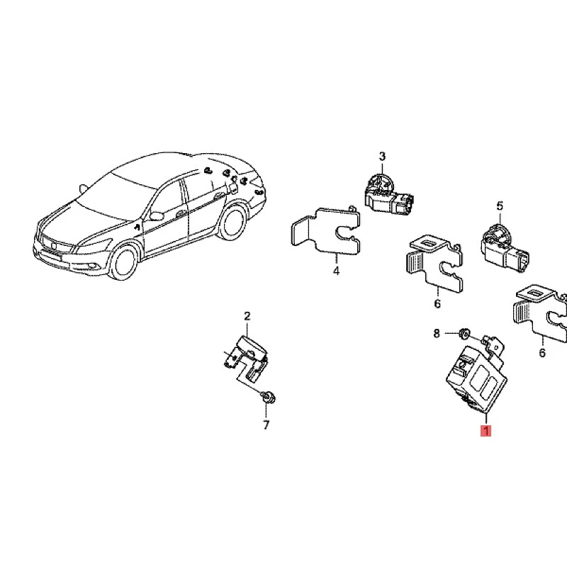 Suitable for 2007 Ho nd aA cc or d Rear bumper electric eye control computer Reverse radar control unit