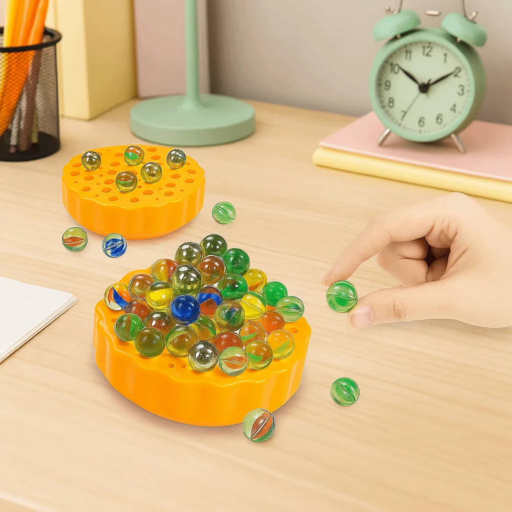 

60 Colorful Marbles Marble Ball Balancing Game Stored Inside Educational Stack Balance Game Balancing Toys Challenging