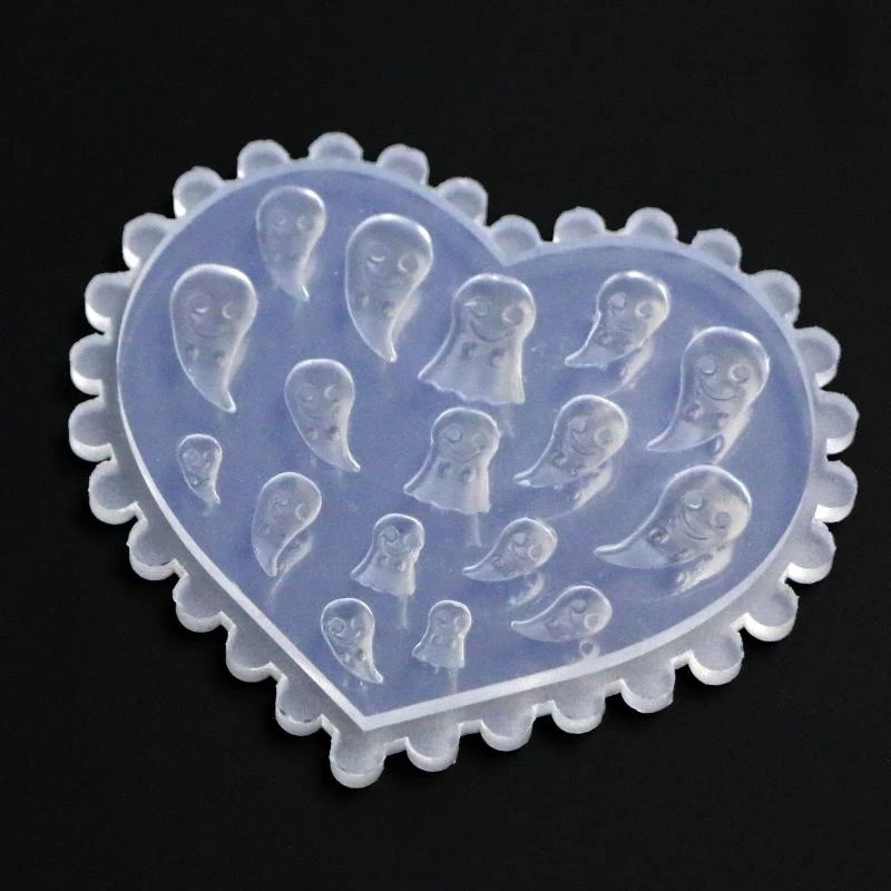 الراتنج مسمار الفن الديكور قالب شبح/الجمجمة/الخفافيش قالب من السيليكون قلادة صنع المجوهرات أداة لتقوم بها بنفسك مسمار الفن نحت #2