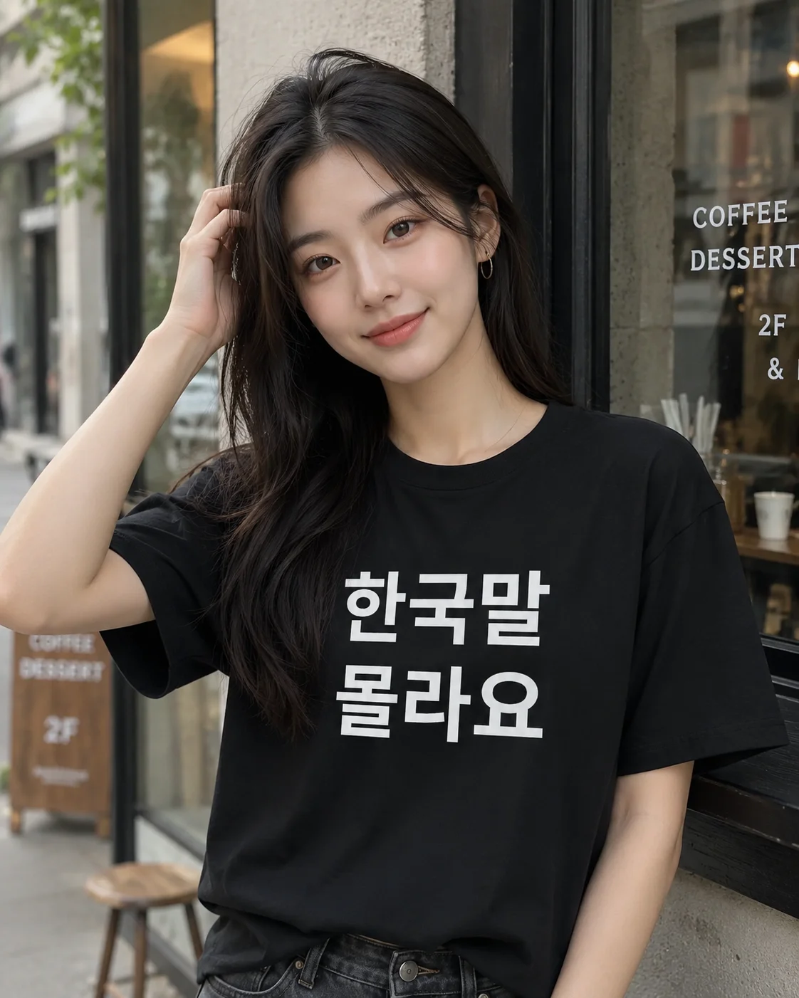 Summer Clothing Words - تي شيرت مضحك بكلمات هانغل الكورية