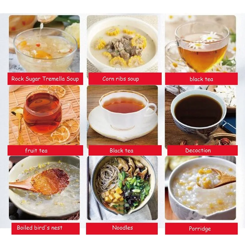 وعاء الصحة مكتب المنزلية متعددة الوظائف غلاية كهربائية الحفاظ على الحرارة المتكاملة صانع الشاي غلاية وعاء العزل 1.8L #3