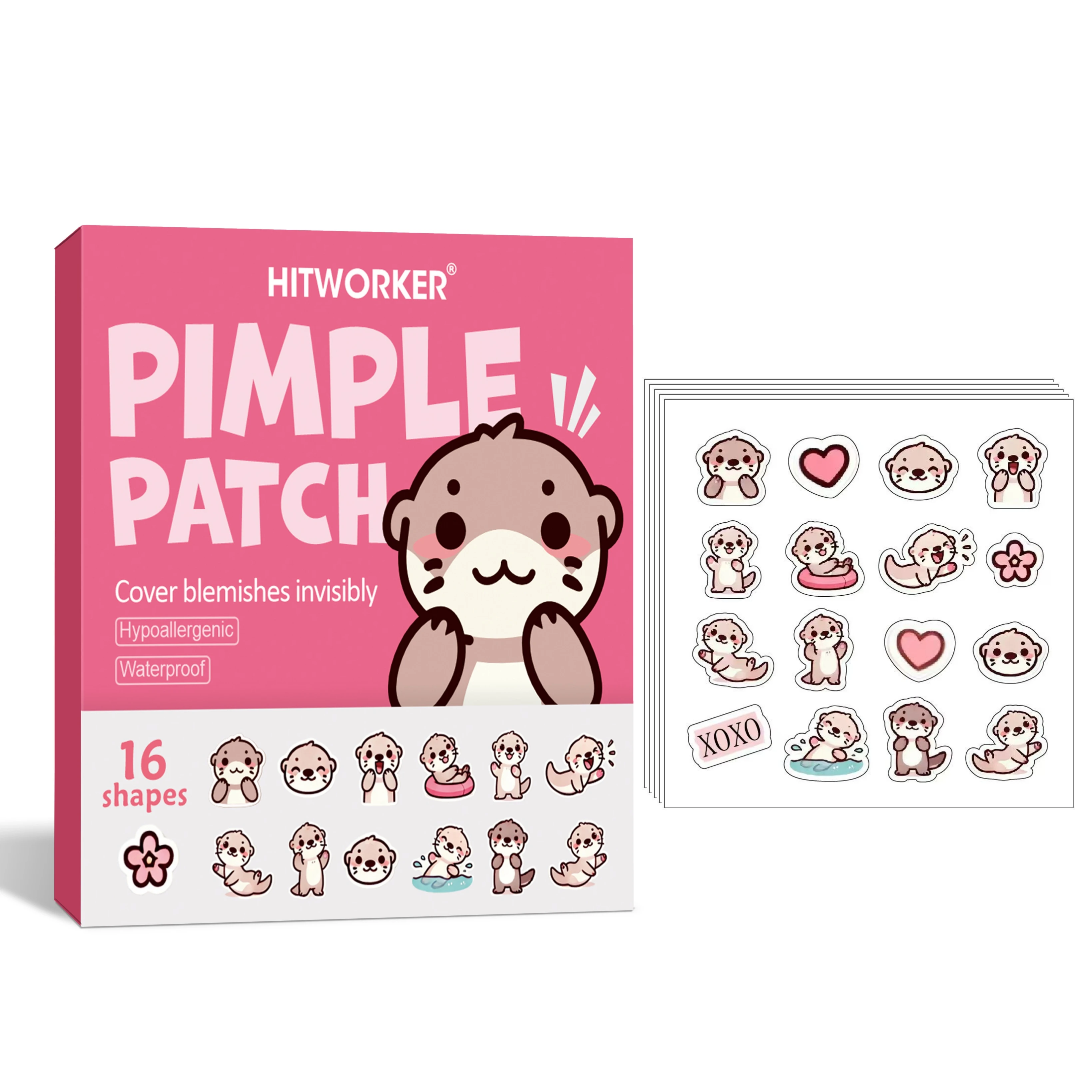 32Pcs Cartoon Otter…