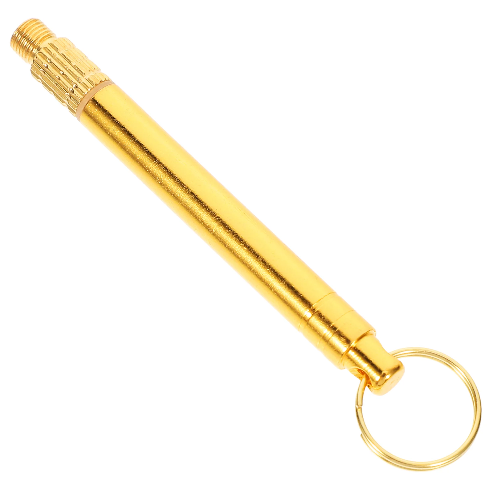 Keychain Brass Toothpick Collapsible Metal Toothpicks for Teeth Picnic Reusable Container Stainless Steel Multifunction Travel