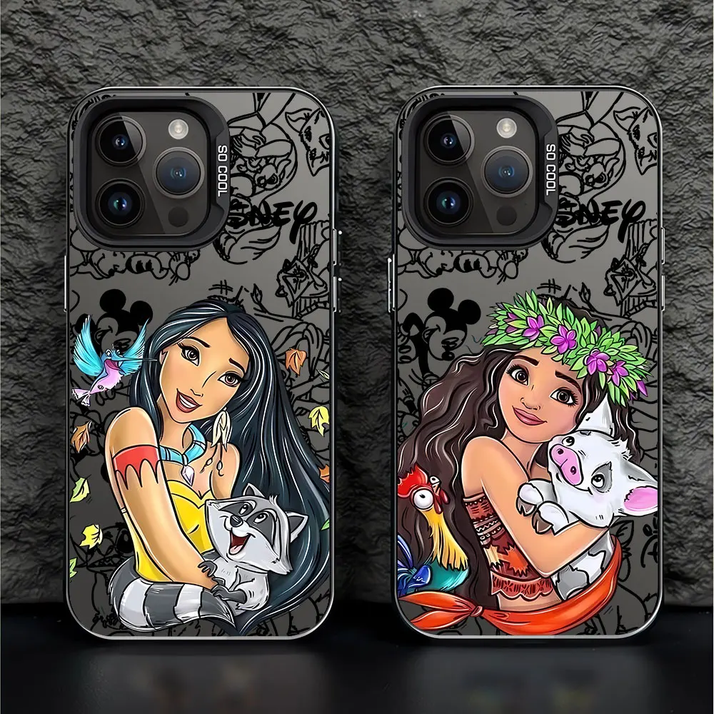 Disney Prinses Grappige Zachte Hoes Mobiele Pantser Telefoon Hoesje Voor Iphone 15 16 Plus 11 16 Pro 12 Pro X 14 Pro 13 Xs Max Xr