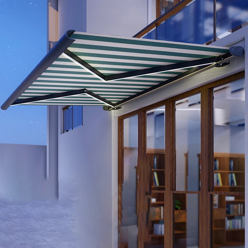 

Custom Durable Extendable Shade Sail Anti-UV Outdoor Garden Sunshade Customizable Sun Protection Awning Aluminum Alloy Frame