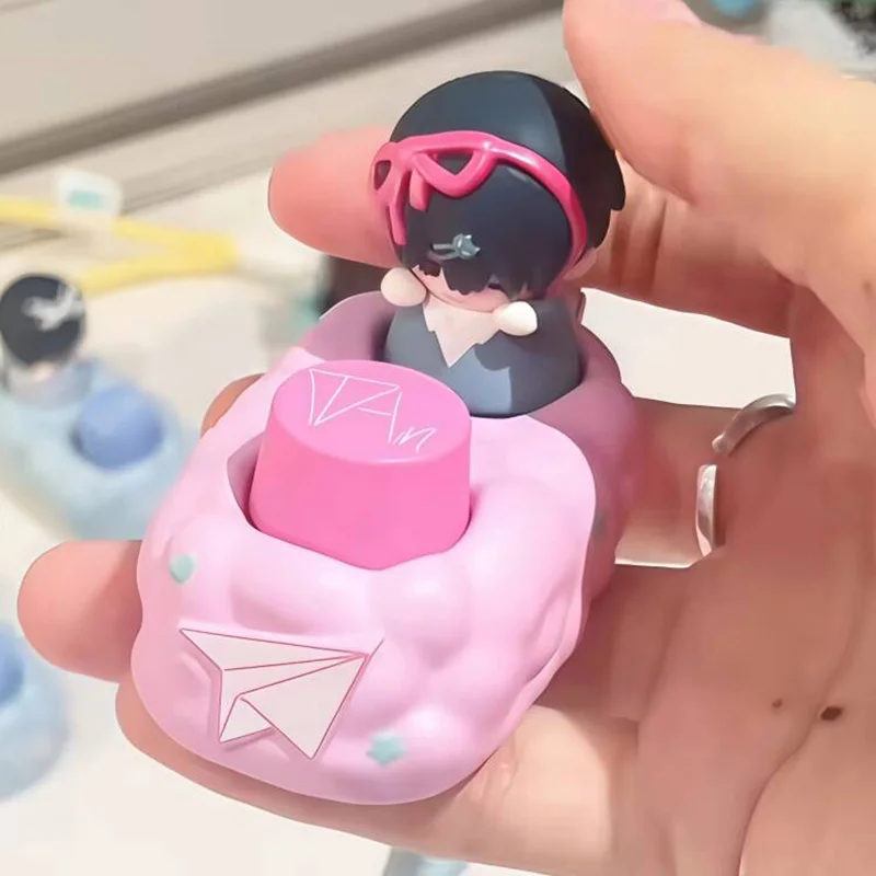 متوفر في المخزون، منتج جديد للمسرح الغريب، أغطية مفاتيح ميكانيكية ذات ياقة واحدة، مجموعة صندوق أعمى مفاجئة، ألعاب هدايا عيد الميلاد #2