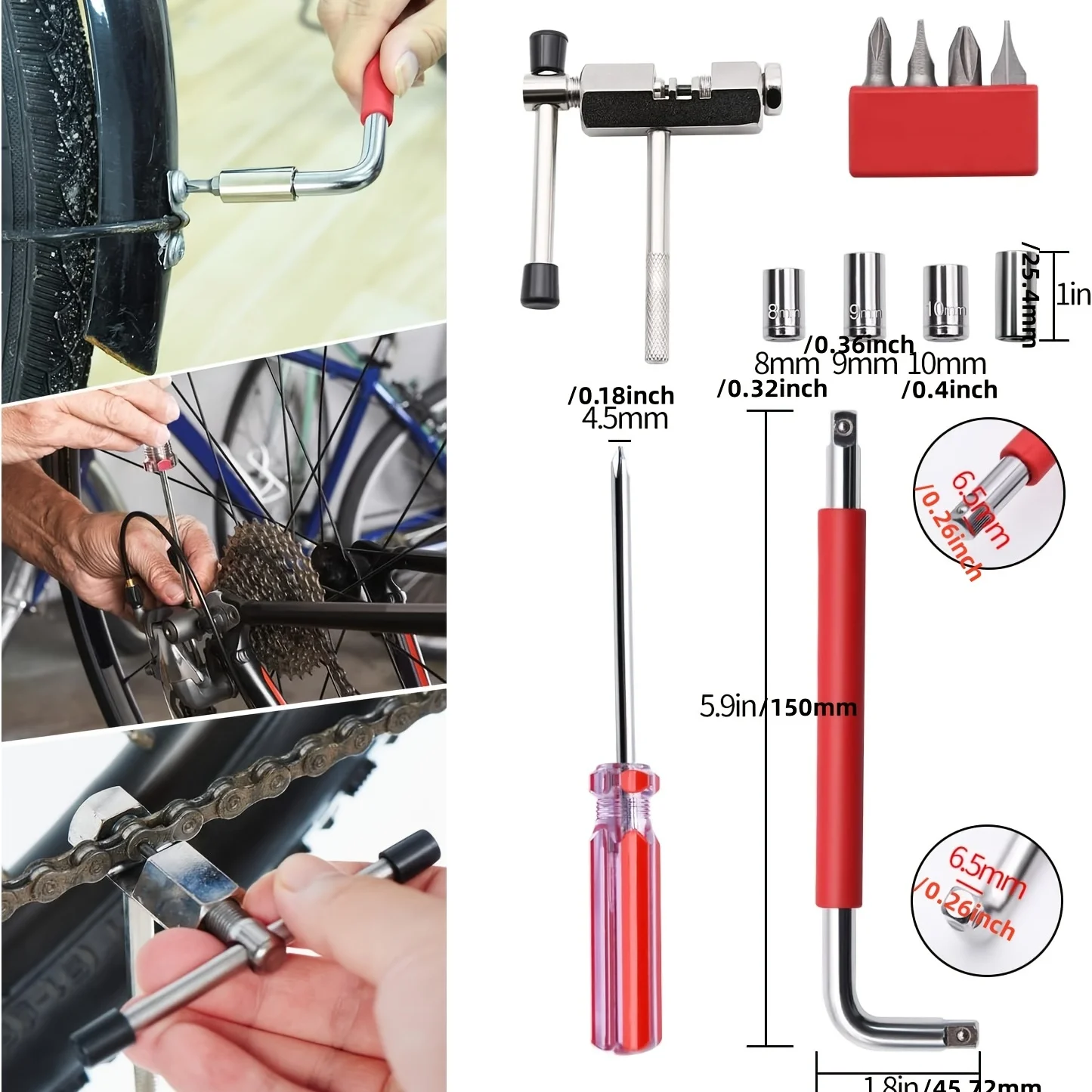 44pcs/set, Professional Bicycle Repair Tool Kit, High-quality Bicycle Repair Tool Set For Mountain Bikes And Road Bikes