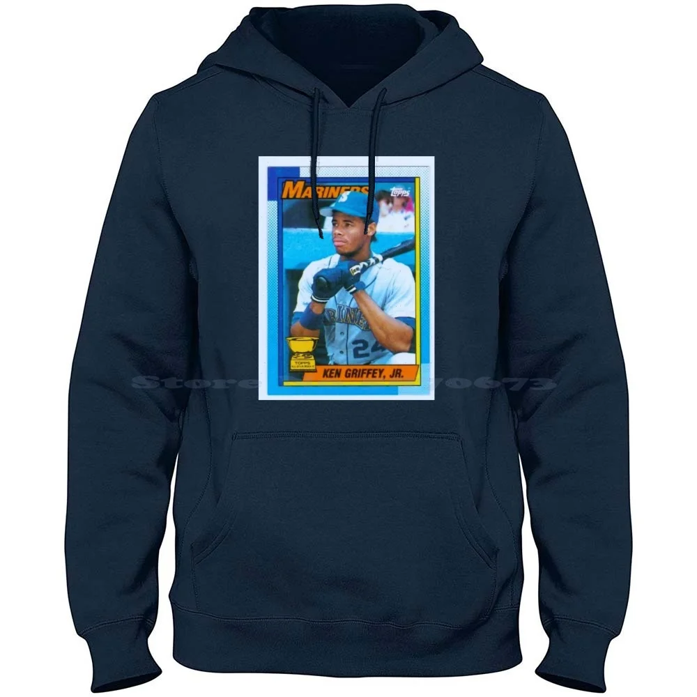 Ken Griffey Jr. ‘Topps’ 24 Outfielder Vintage 100% Cotton Hoodie T Shirt Baseball Homerun Derby Showtime Starting Pitcher