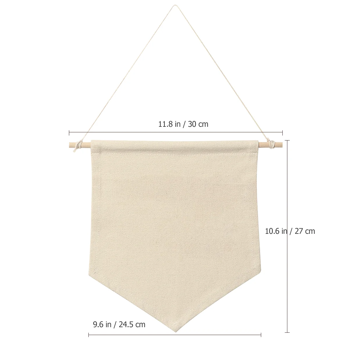 Plain Blank Canvas Pin Display Wall Banner Lapel Badge Flag Children's Room Pennant