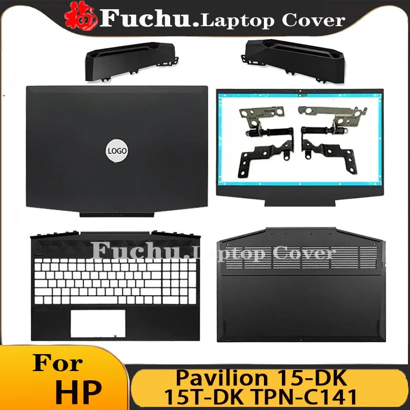 

NEW For HP Pavilion 15-DK 15T-DK TPN-C141 Laptop LCD Back Cover/Front Bezel/Hinges/Palmrest Upper Case/Bottom Case Silver color