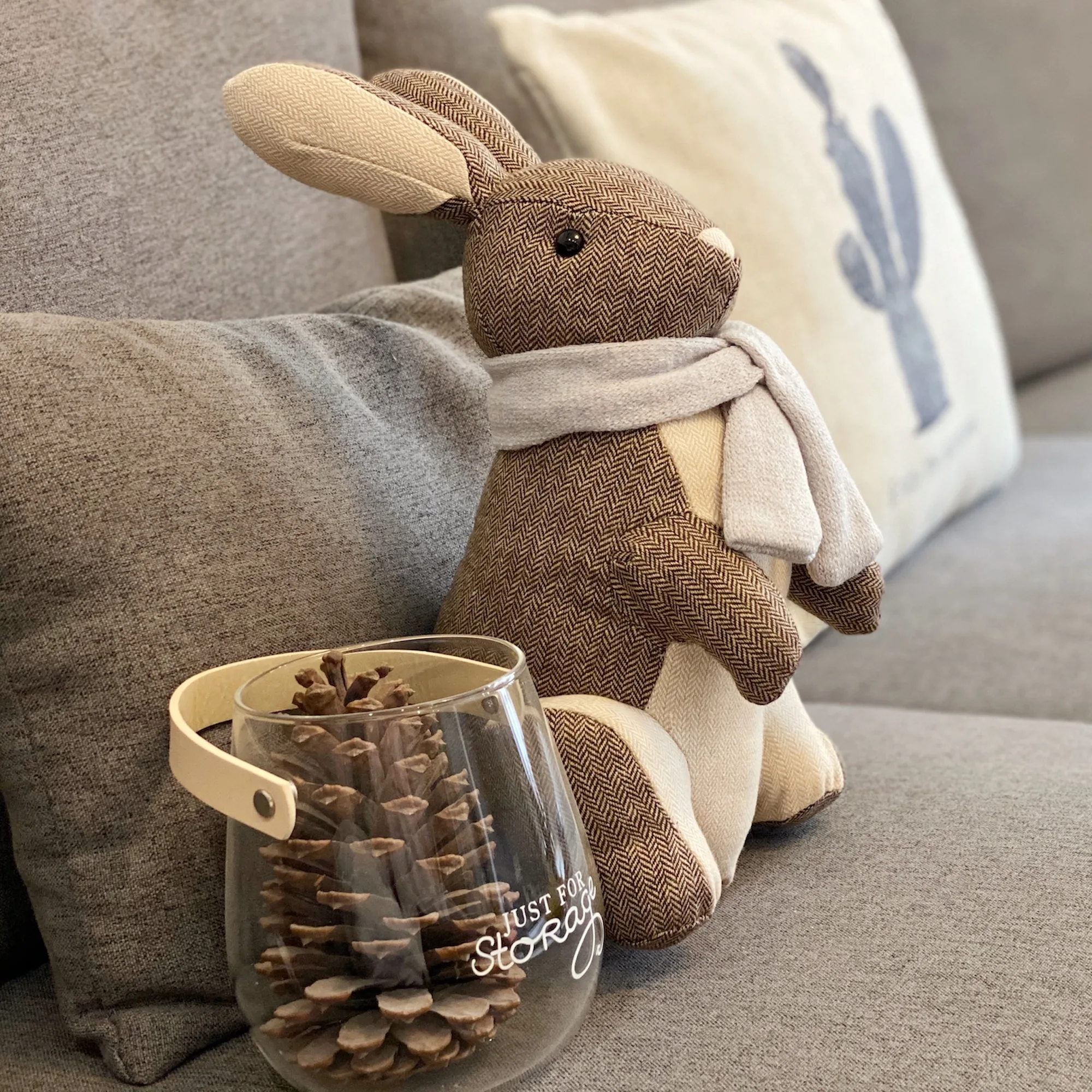 

Bunny Decorative Door Stops for Home , Rabbit Weighted Interior Doorstop Fabric Stuffed Animal Floor Decorative Bunny Gift