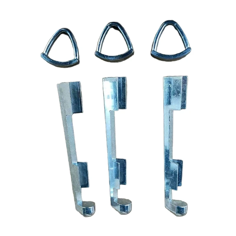 652F 3Pcs Aluminum Alloys Cue Tip Clamps Snooker Repair Fasteners Easy Operate Billiard Cue Head Clip Maintenance Tool