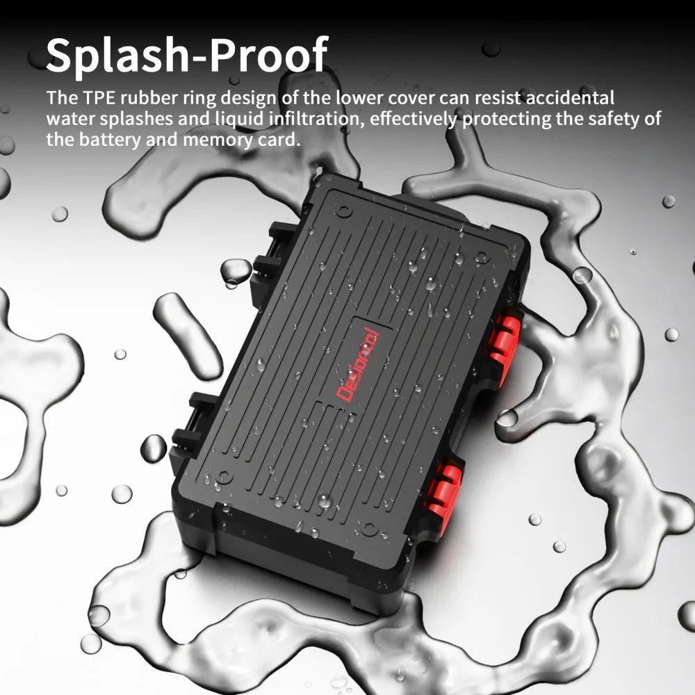 2 in 1 Memory Card Case Camera Battery Holder Micro Sd Storage Box Microsd Cards Device Computer for CF/SD/Micro SD/SDHC/MS/DS