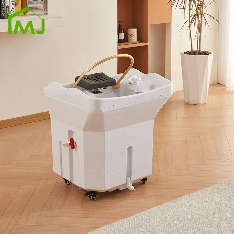 

Salon Hair Washing Bed Accessories Mobile Shampoo Chair Basin Portable Shampoo Basin