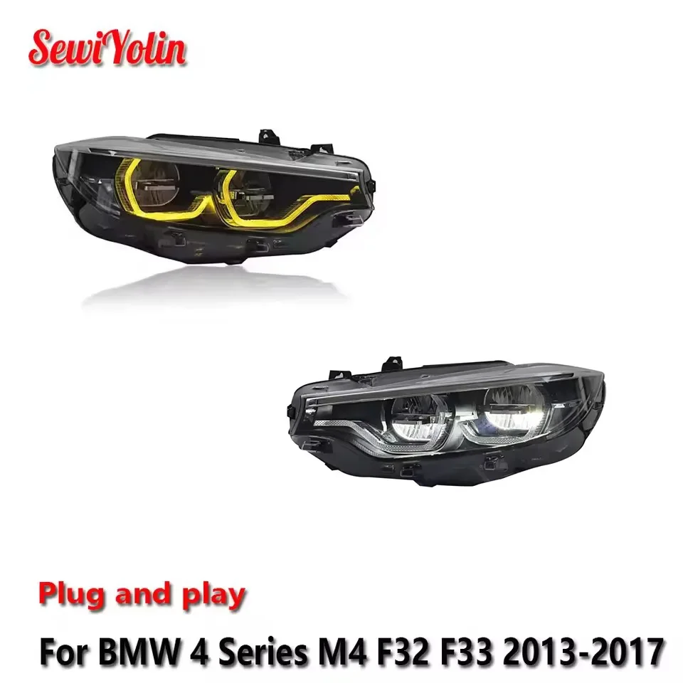 

Car LED Headlight Light Assemblies For BMW 4 Series M4 F32 F33 2013-2017 Auto Fog DRL Brake Turn Signal Lamp Plug And Play