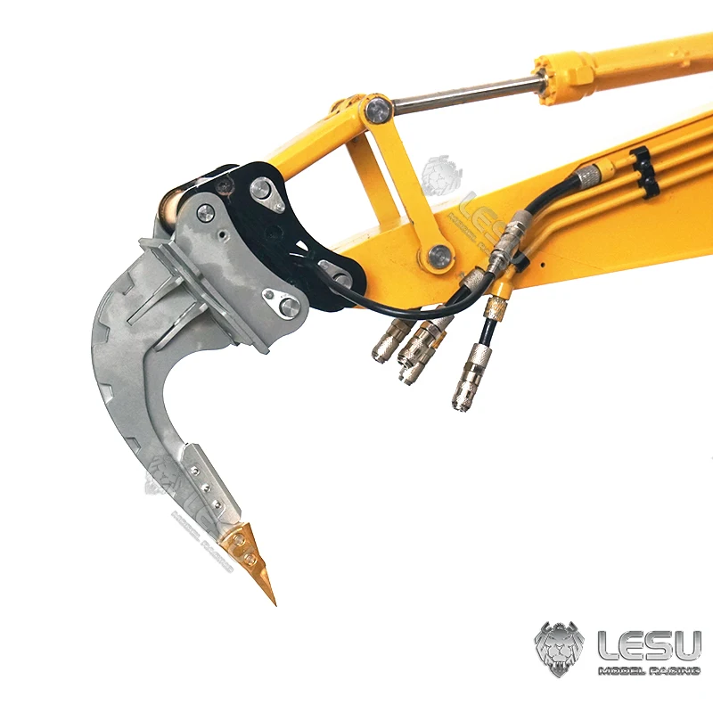 Metalowy zrywacz z zakrzywionym ostrzem do modelu LESU 1/14 RC koparka hydrauliczna Komatsu AC360 DIY