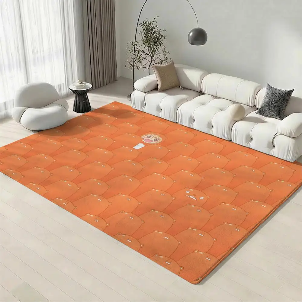 Popular Anime H-Himouto! Umaru-chanS Floor Mat Eco-Friendly Flannel Doormat Non-Slip Odorless Soft Short Plush Indoor Floor Rug