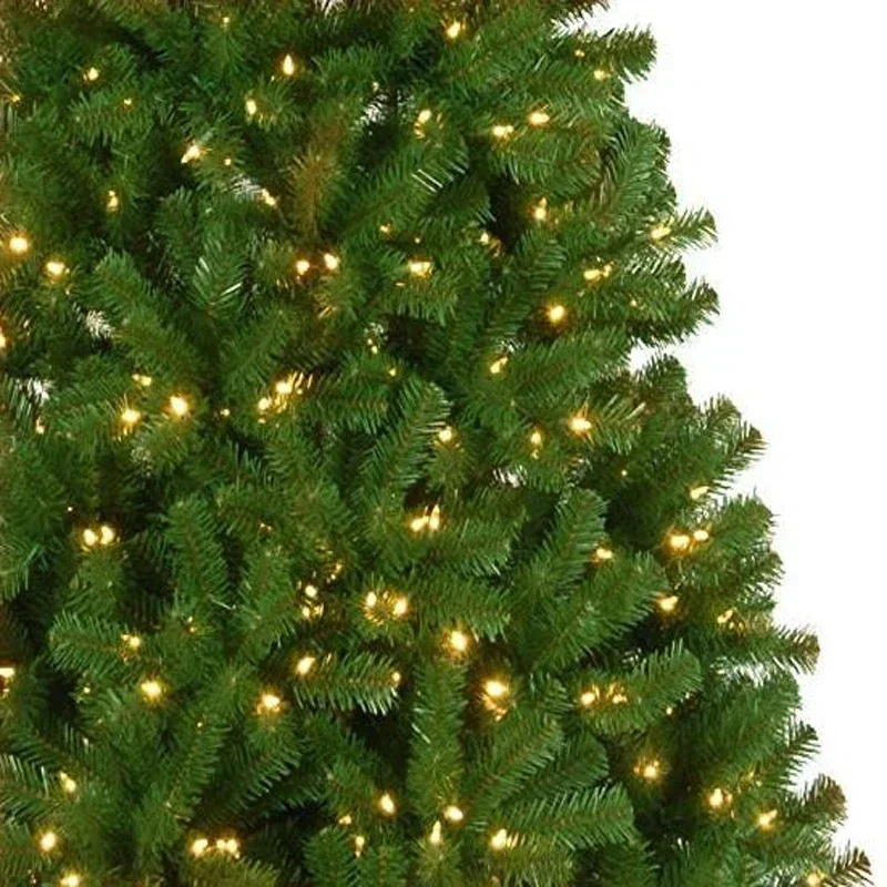 Árvore de natal cristografada em pvc + led, árvore de natal artificial, decorações de natal, base de metal dobrável para casa, 1,2 m-2,7 m